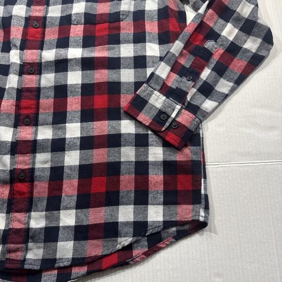 Croft & Barrow Flannel Shirt Mens Large Button Down Long Sleeve Plaid - Picture 5 of 10